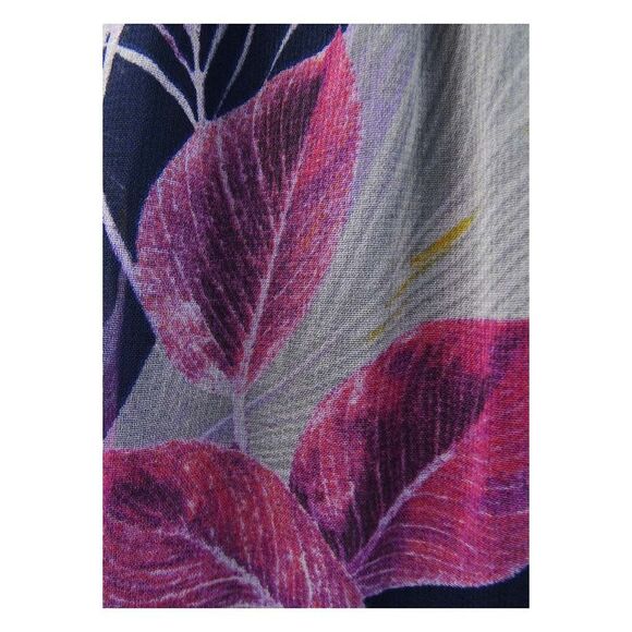 Guess Women's Chiffon High-Low Dress (4, Navy Multi) - Picture 3 of 3